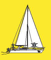Onezif - sous grand voile et génois (croquis)