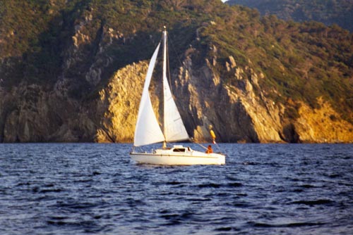 Pasiana longe l'île d'Ibiza (Baléares)